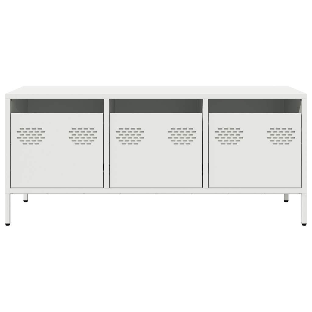TV Cabinet White 101,5x39x43,5 cm Cold-rolled Steel