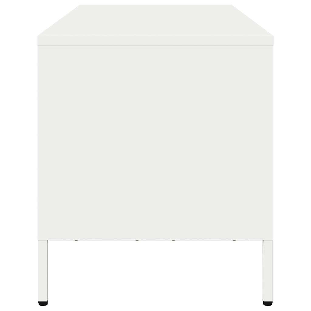 TV Cabinet White 101,5x39x43,5 cm Cold-rolled Steel