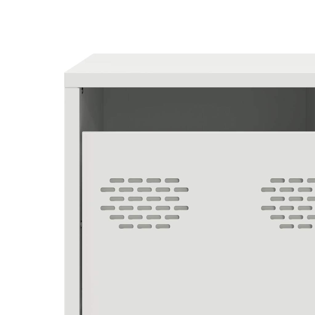 TV Cabinet White 101,5x39x43,5 cm Cold-rolled Steel