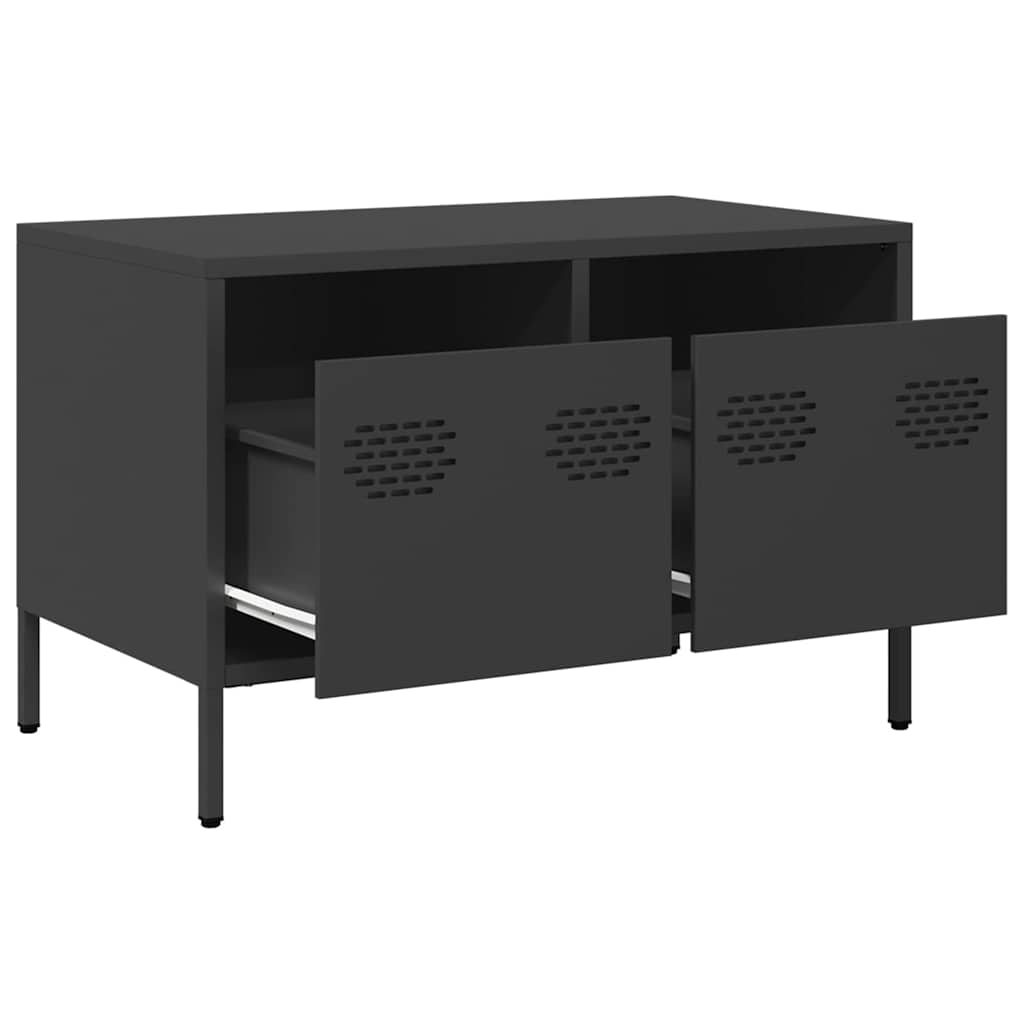 TV Cabinet Black 68x39x43,5 cm Cold-rolled Steel