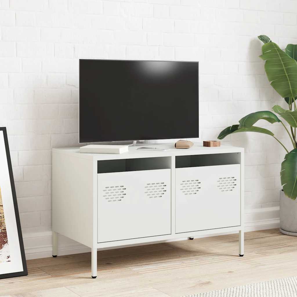 TV Cabinet White 68x39x43,5 cm Cold-rolled Steel