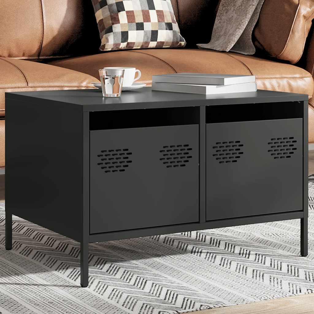 TV Cabinet Black 68x50x43,5 cm Cold-rolled Steel