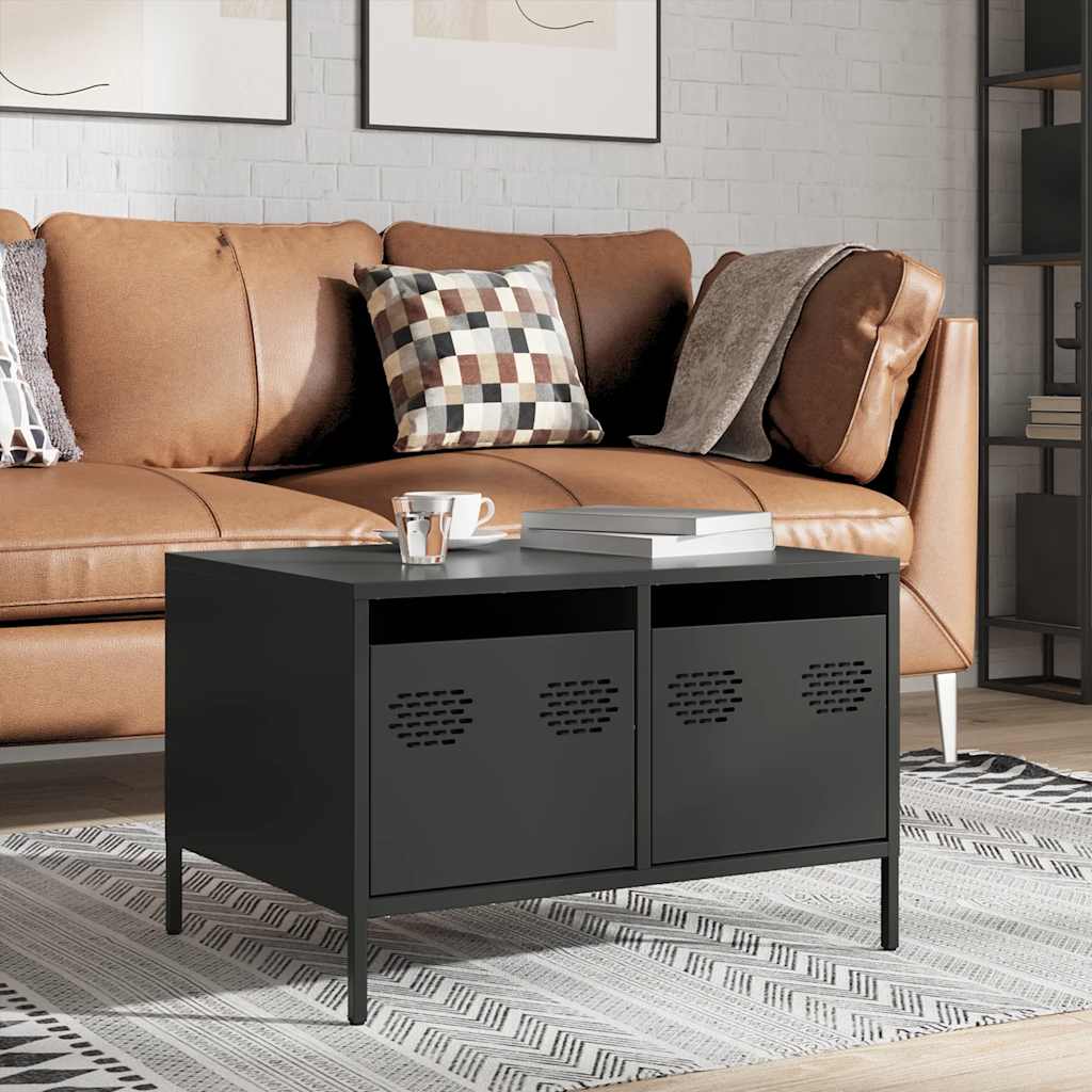 TV Cabinet Black 68x50x43,5 cm Cold-rolled Steel