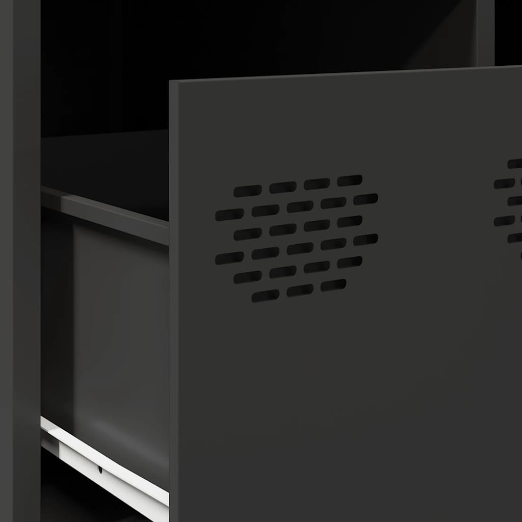 TV Cabinet Black 68x50x43,5 cm Cold-rolled Steel