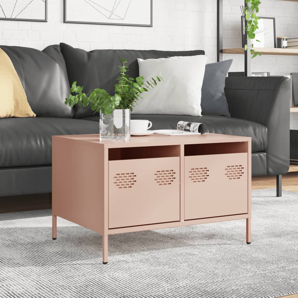 TV Cabinet Pink 68x50x43,5 cm Cold-rolled Steel