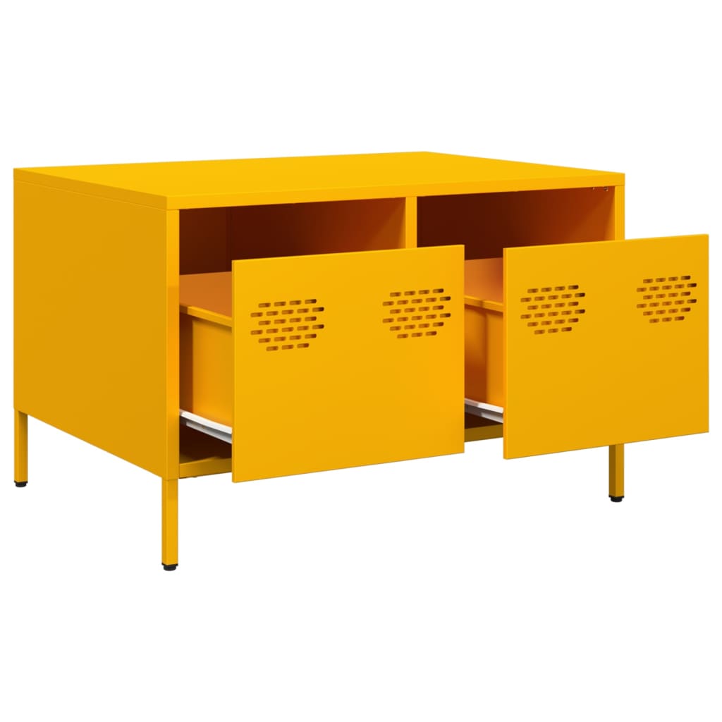TV Cabinet Mustard Yellow 68x50x43,5 cm Cold-rolled Steel