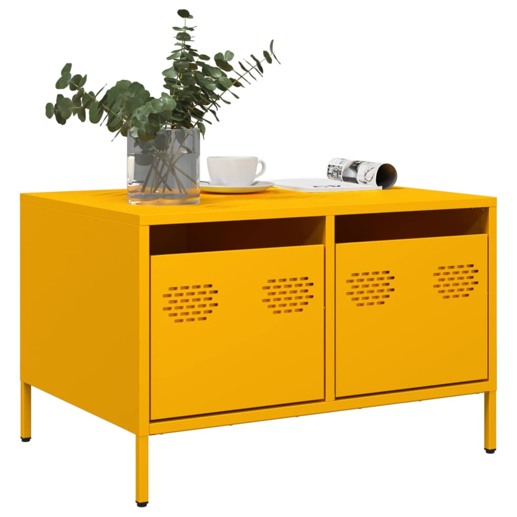 TV Cabinet Mustard Yellow 68x50x43,5 cm Cold-rolled Steel