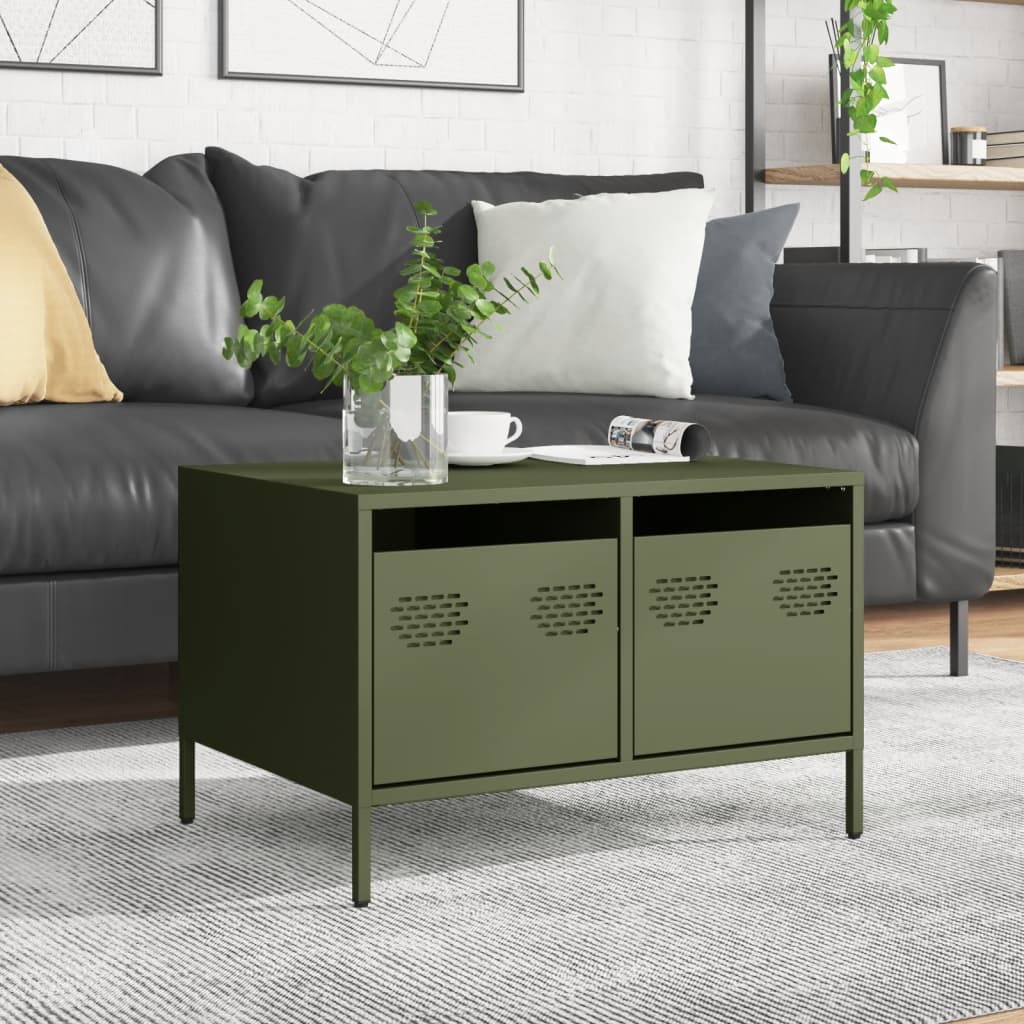 TV Cabinet Olive Green 68x50x43,5 cm Cold-rolled Steel