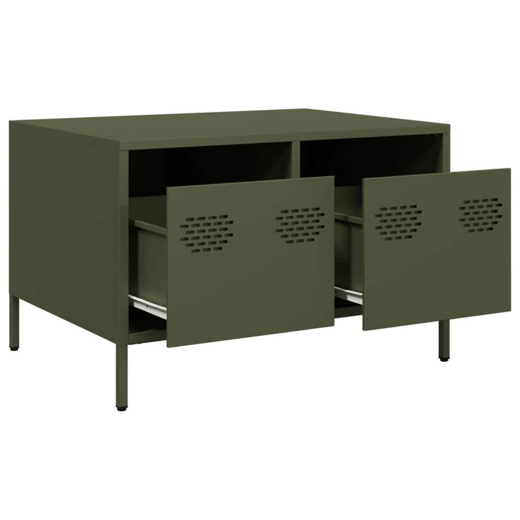 TV Cabinet Olive Green 68x50x43,5 cm Cold-rolled Steel