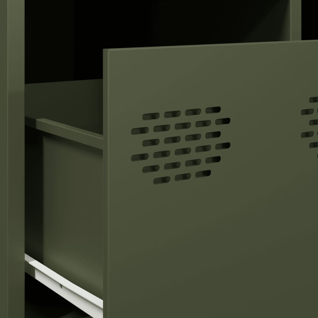 TV Cabinet Olive Green 68x50x43,5 cm Cold-rolled Steel
