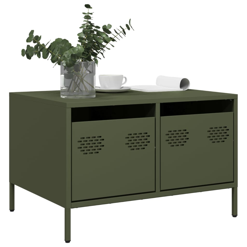 TV Cabinet Olive Green 68x50x43,5 cm Cold-rolled Steel