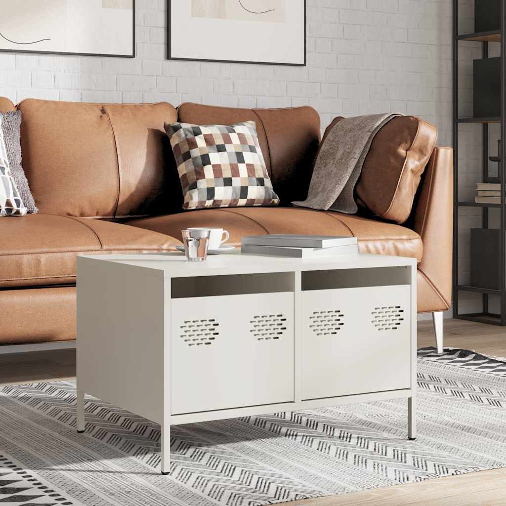 TV Cabinet White 68x50x43,5 cm Cold-rolled Steel
