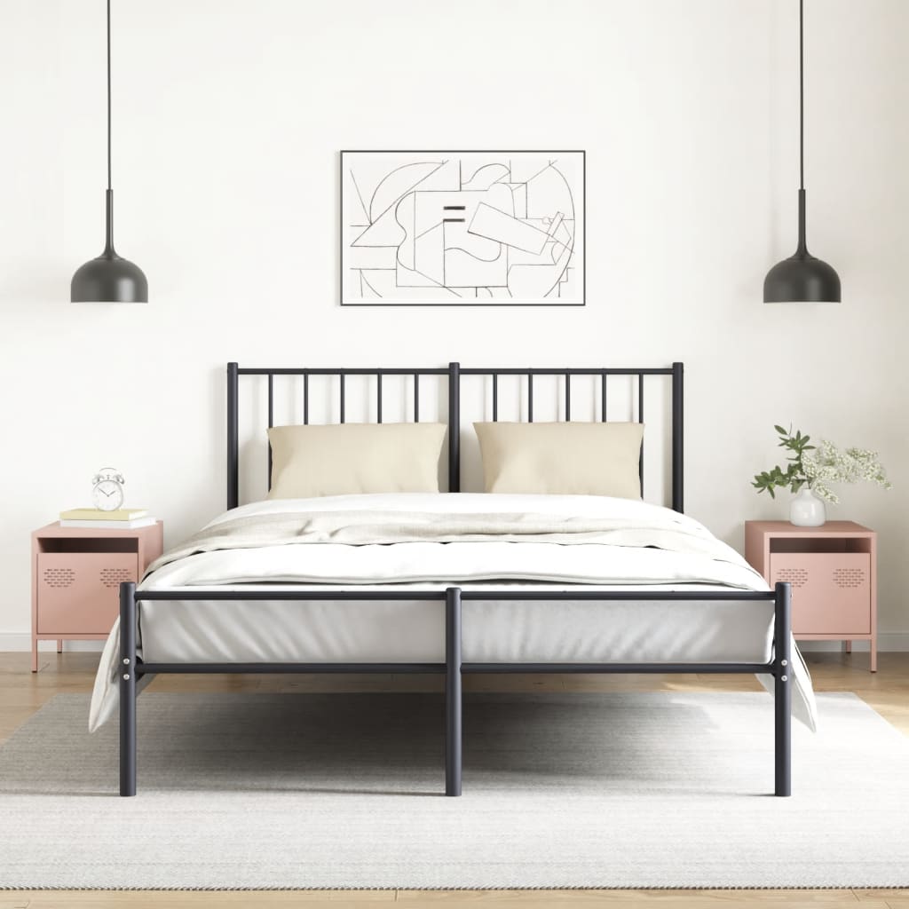 vidaXL Bedside Cabinets 2 pcs Pink 35x39x43.5 cm Steel