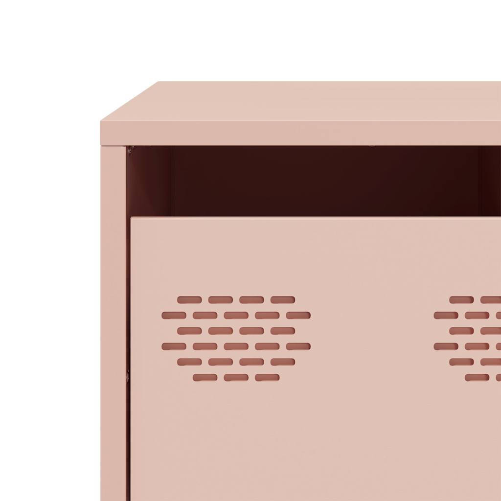 Coffee Table Pink 101,5x50x43,5 cm Cold-rolled Steel