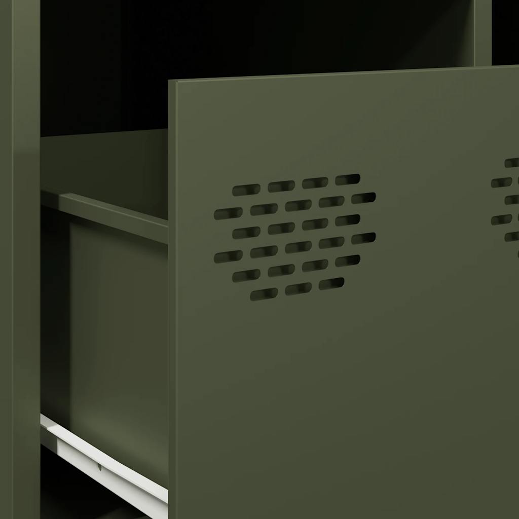 Coffee Table Olive Green 101,5x50x43,5 cm Cold-rolled Steel