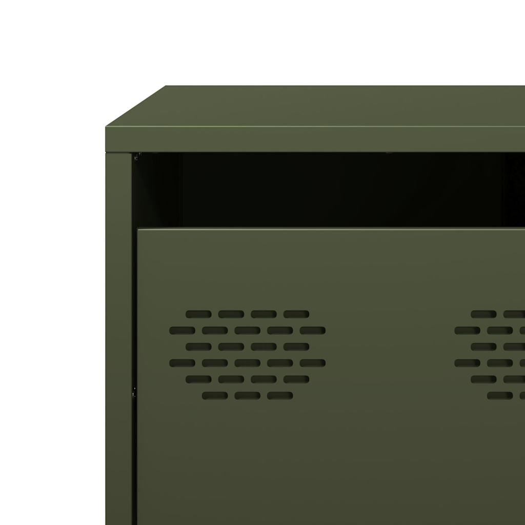 Coffee Table Olive Green 101,5x50x43,5 cm Cold-rolled Steel