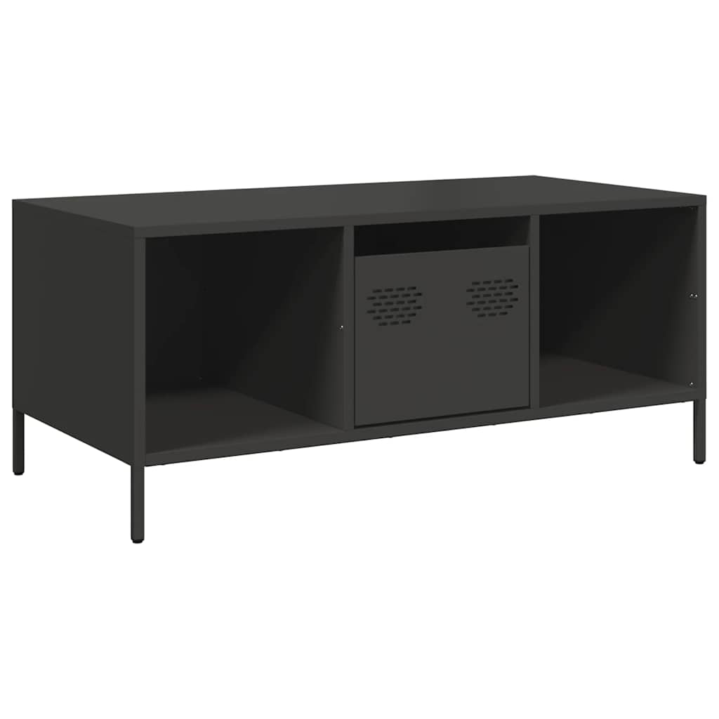 Coffee Table Black 101,5x50x43,5 cm Cold-rolled Steel