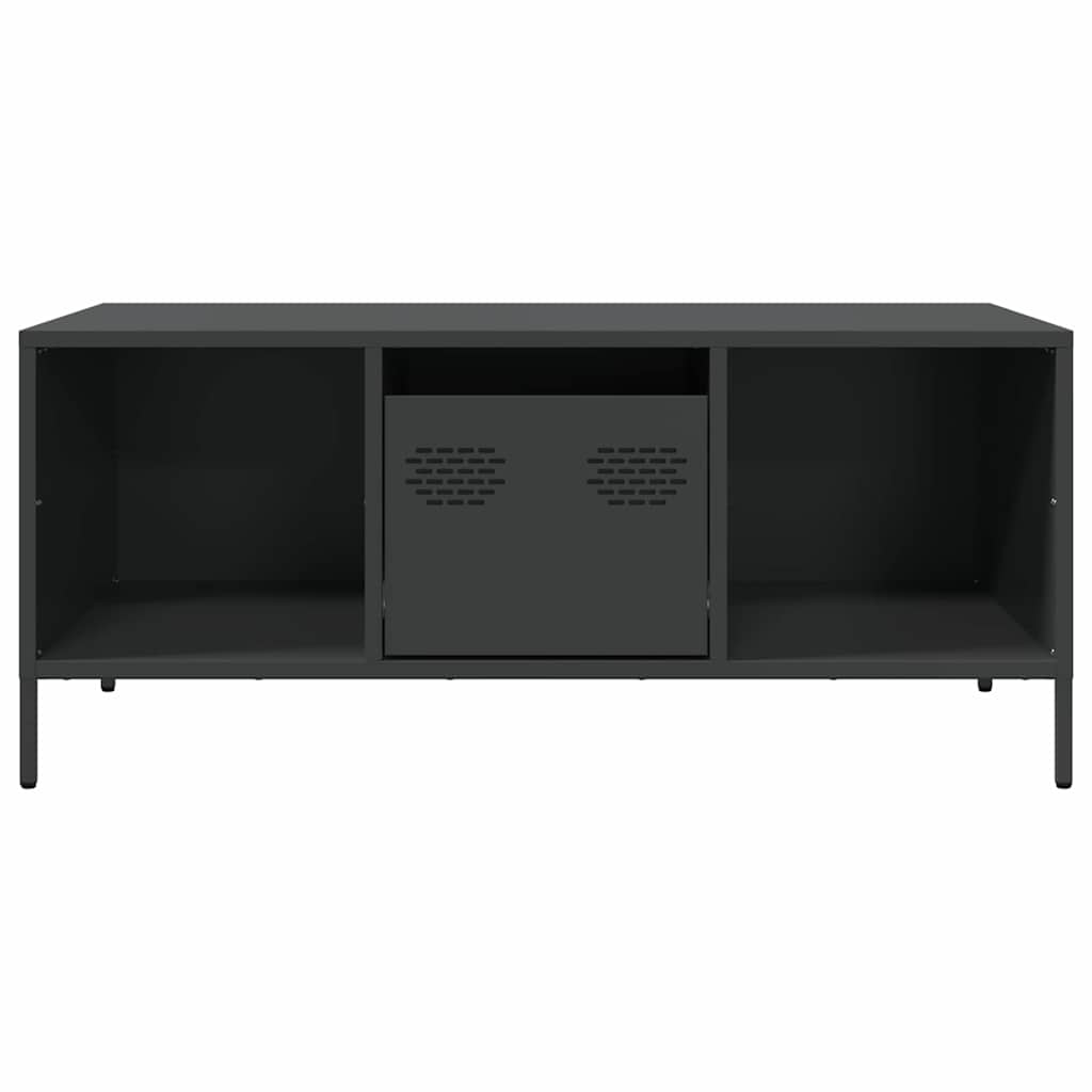 Coffee Table Black 101,5x50x43,5 cm Cold-rolled Steel