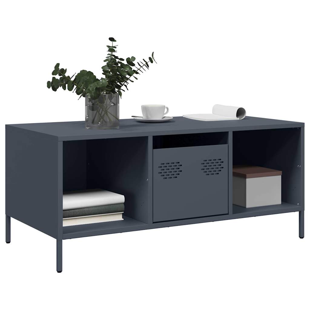 Coffee Table Anthracite 101,5x50x43,5 cm Cold-rolled Steel