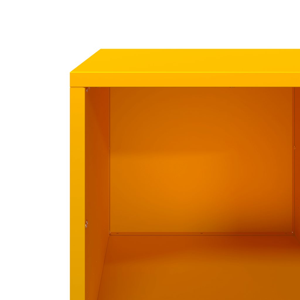 Coffee Table Mustard Yellow 101,5x50x43,5 cm Cold-rolled Steel