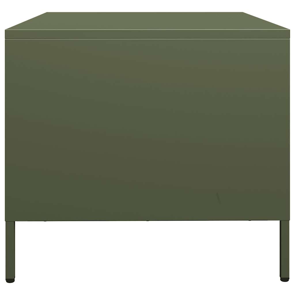 Coffee Table Olive Green 101,5x50x43,5 cm Cold-rolled Steel