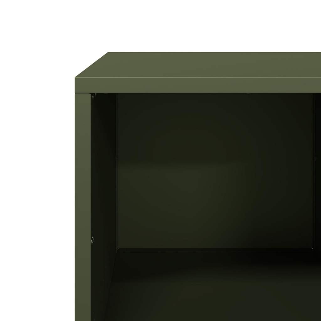 Coffee Table Olive Green 101,5x50x43,5 cm Cold-rolled Steel