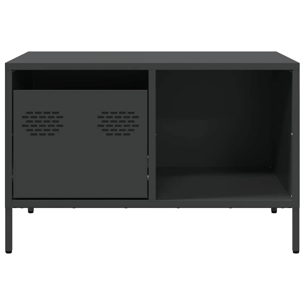 Coffee Table Black 68,5x50x43,5 cm Cold-rolled Steel