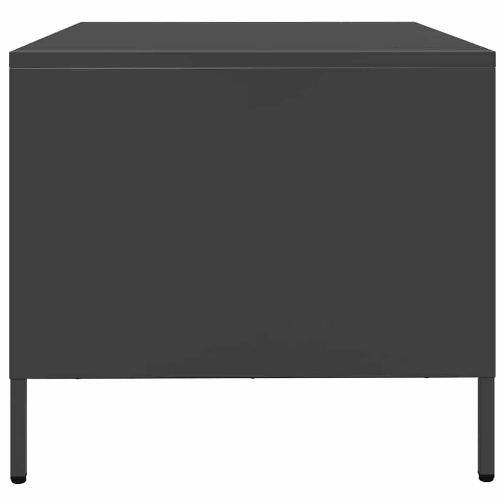 Coffee Table Black 68,5x50x43,5 cm Cold-rolled Steel