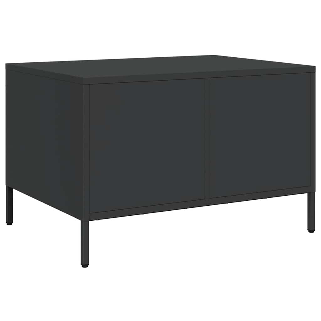 Coffee Table Black 68,5x50x43,5 cm Cold-rolled Steel