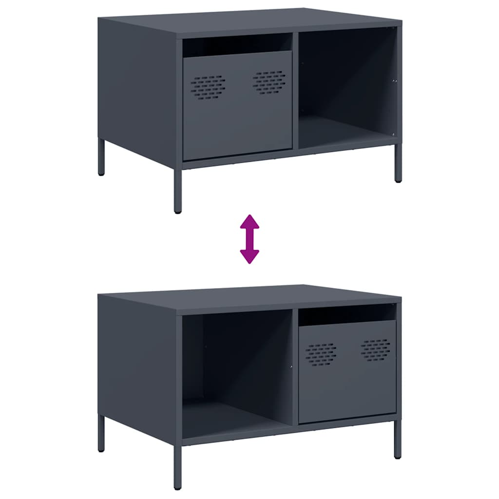 Coffee Table Anthracite 68,5x50x43,5 cm Cold-rolled Steel