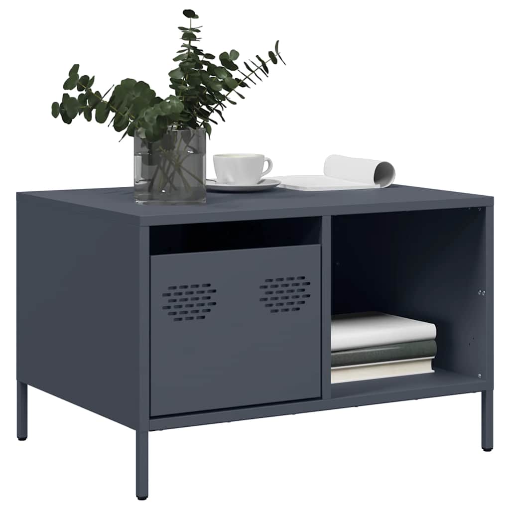 Coffee Table Anthracite 68,5x50x43,5 cm Cold-rolled Steel