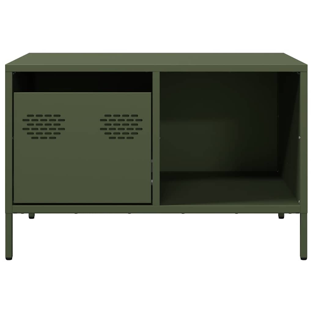 Coffee Table Olive Green 68,5x50x43,5 cm Cold-rolled Steel