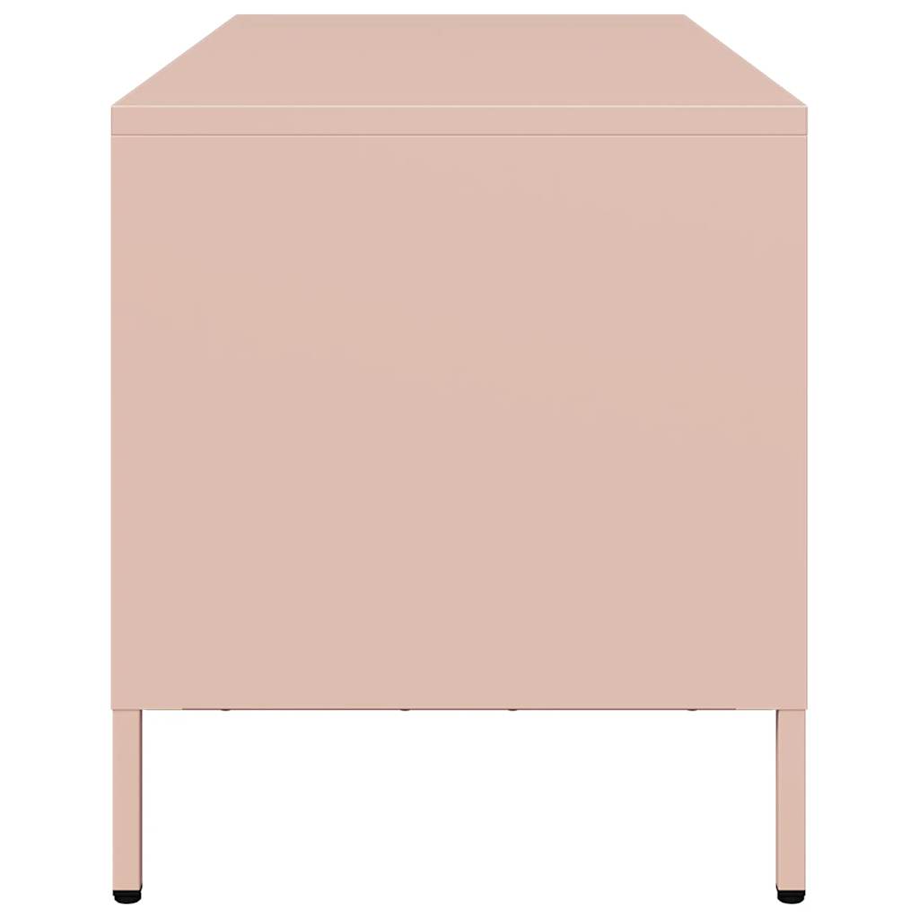 TV Cabinet Pink 101,5x39x43,5 cm Cold-rolled Steel