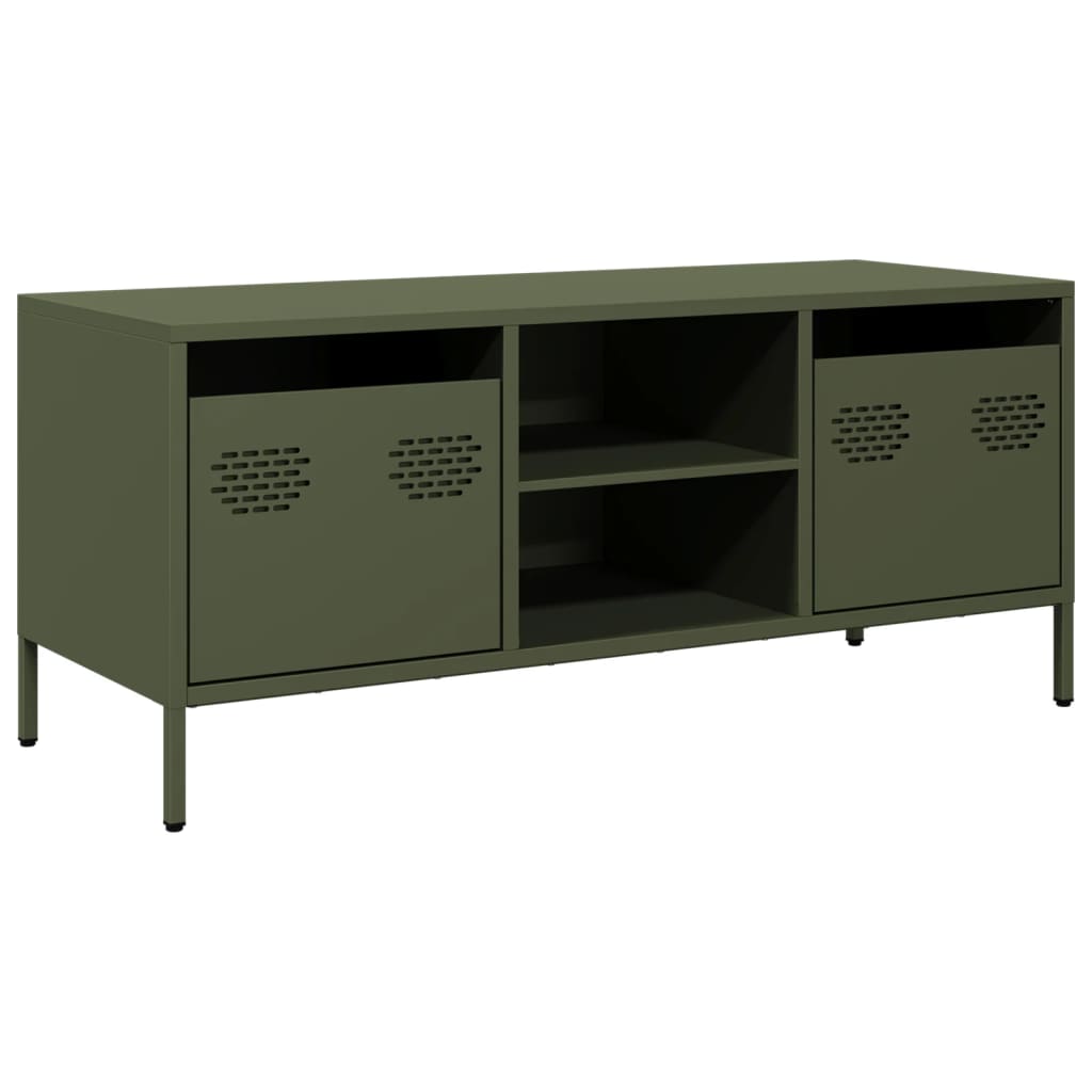 TV Cabinet Olive Green 101,5x39x43,5 cm Cold-rolled Steel