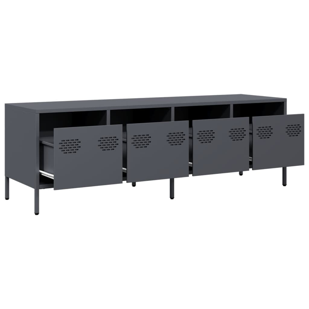 TV Cabinet Anthracite 135x39x43,5 cm Cold-rolled Steel