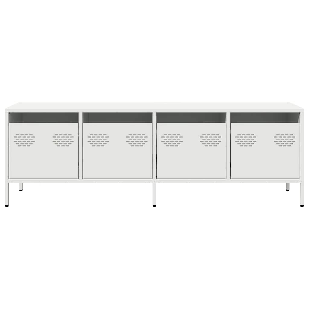 TV Cabinet White 135x39x43,5 cm Cold-rolled Steel