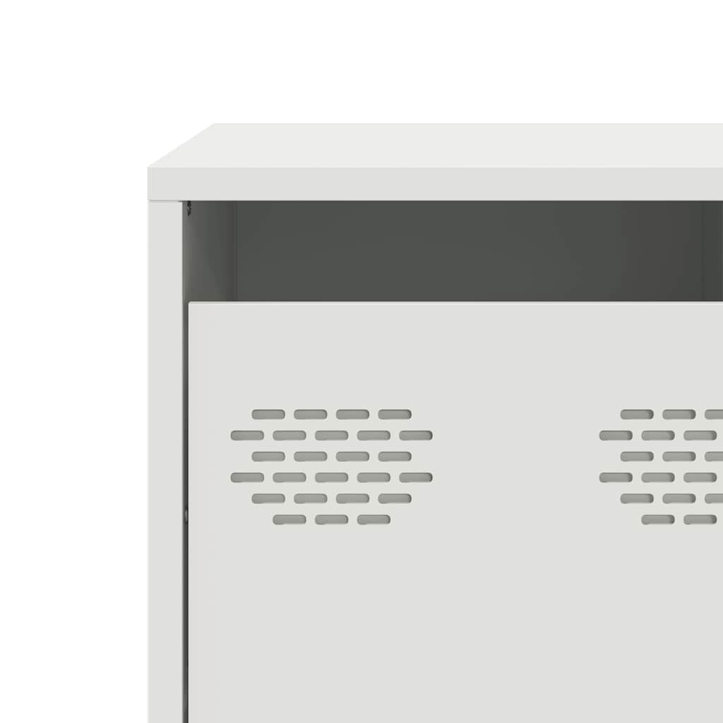 TV Cabinet White 135x39x43,5 cm Cold-rolled Steel