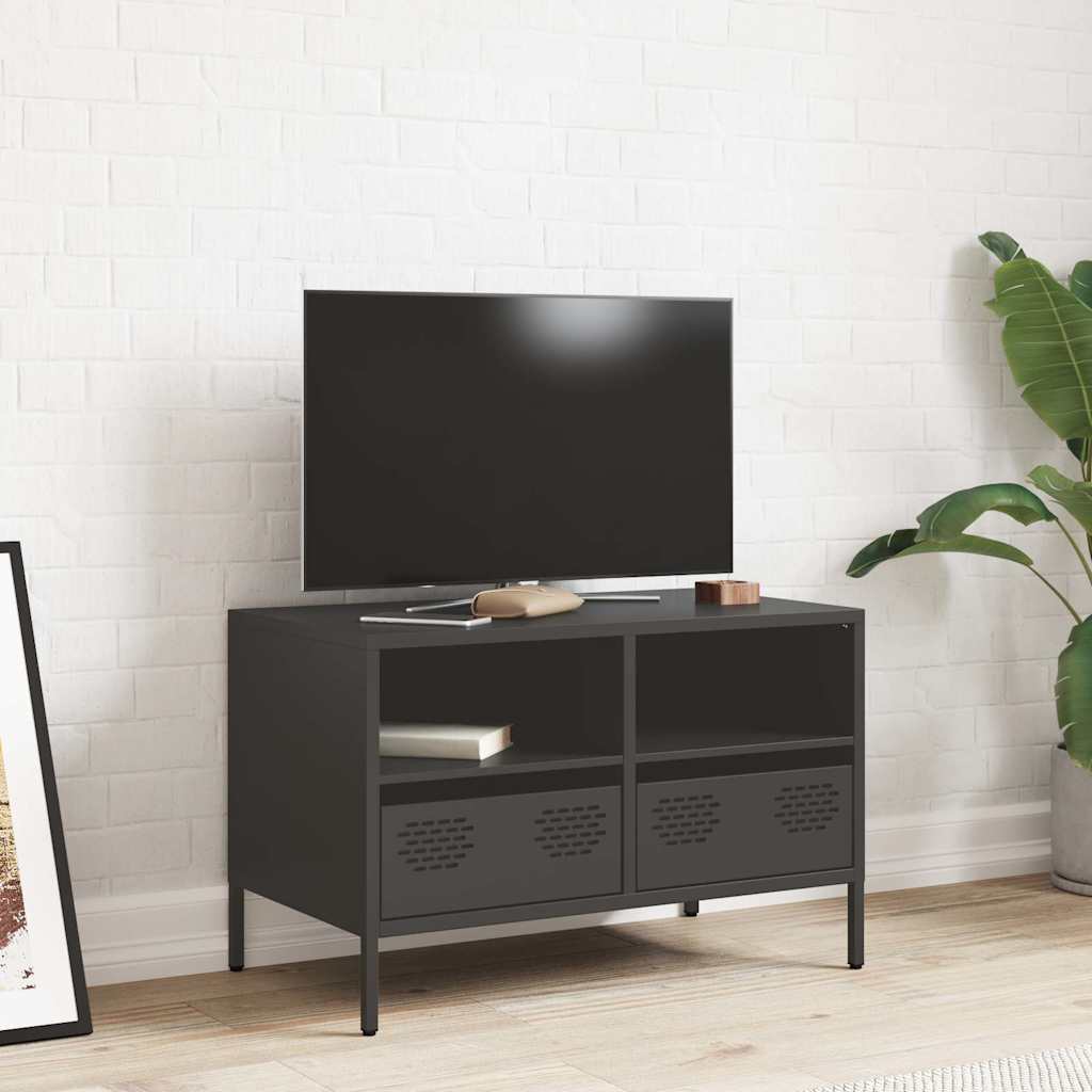 TV Cabinet Black 68x39x43,5 cm Cold-rolled Steel