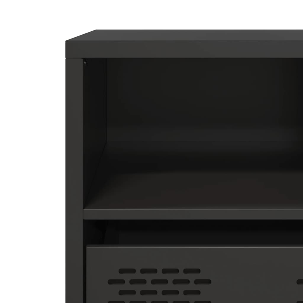TV Cabinet Black 68x39x43,5 cm Cold-rolled Steel