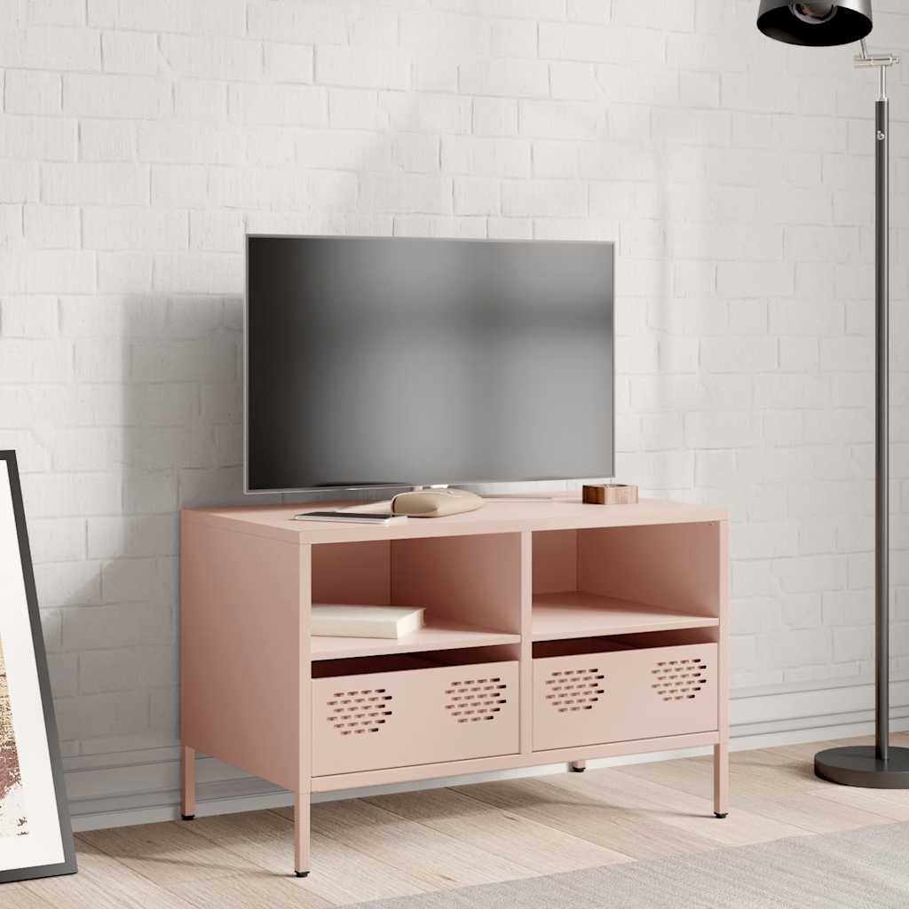 TV Cabinet Pink 68x39x43,5 cm Cold-rolled Steel