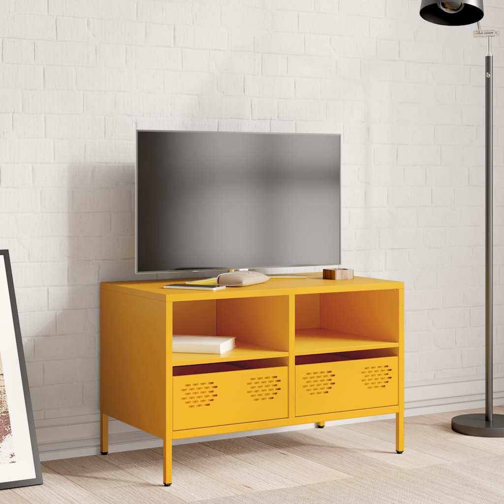 TV Cabinet Mustard Yellow 68x39x43,5 cm Cold-rolled Steel