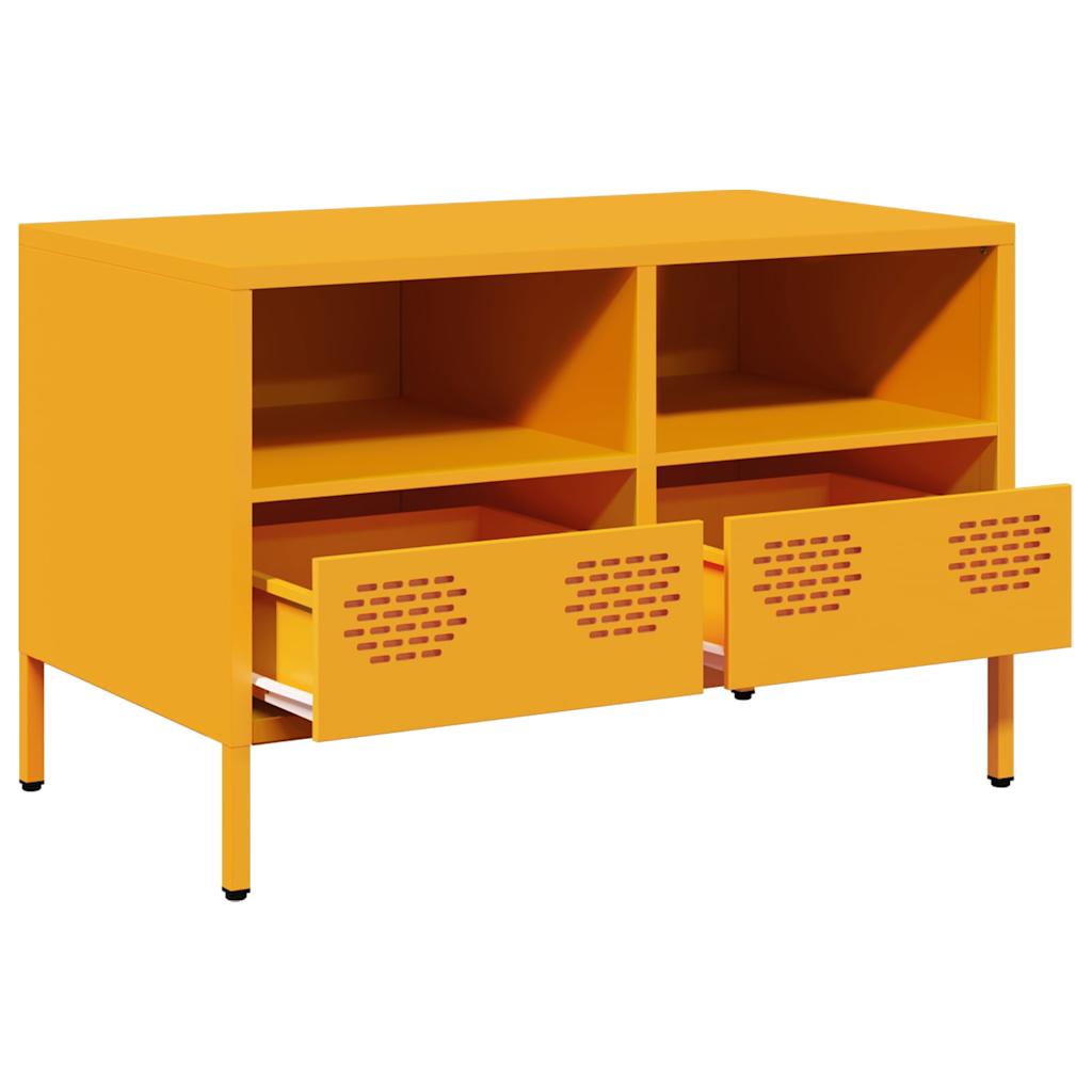 TV Cabinet Mustard Yellow 68x39x43,5 cm Cold-rolled Steel