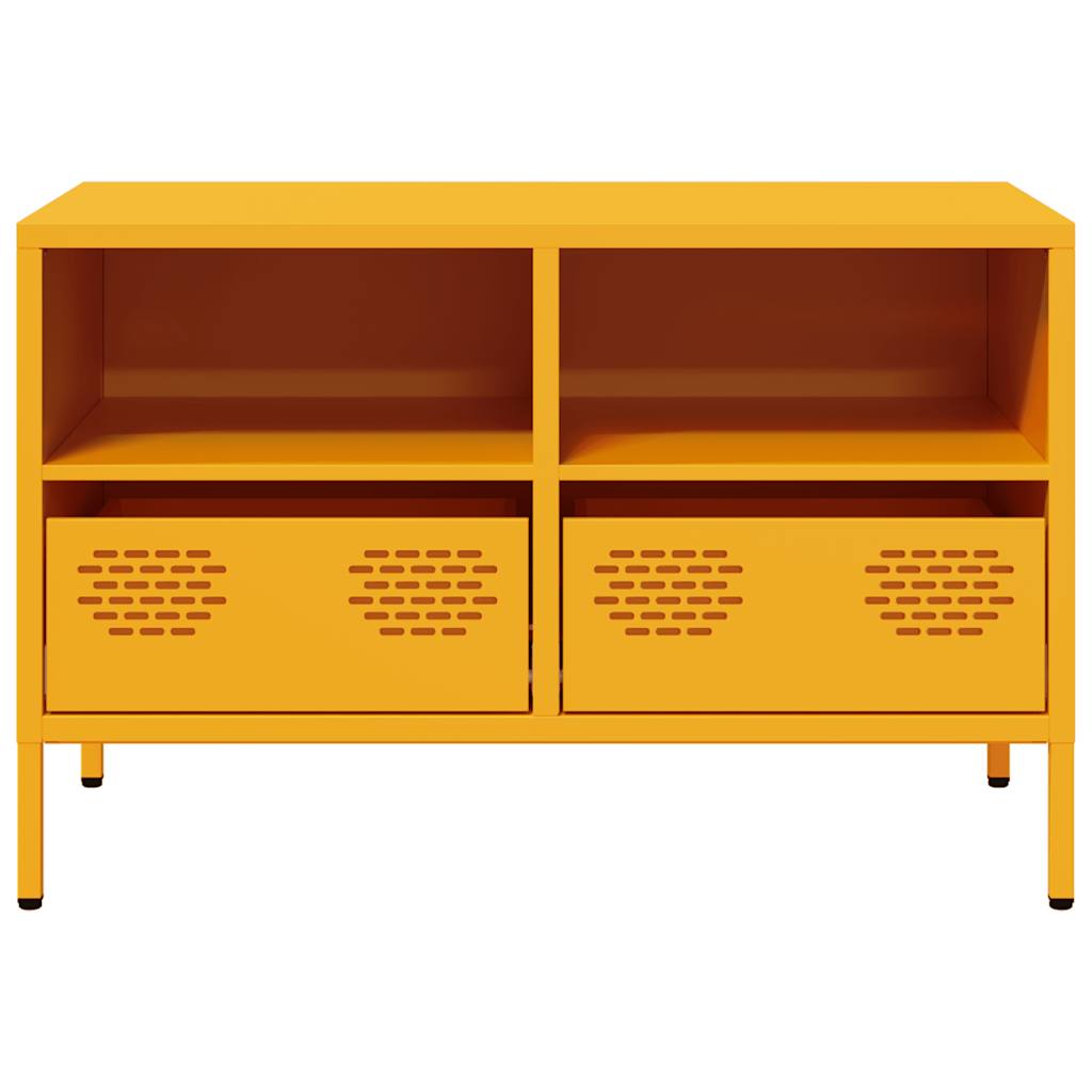 TV Cabinet Mustard Yellow 68x39x43,5 cm Cold-rolled Steel