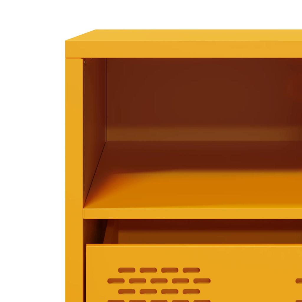 TV Cabinet Mustard Yellow 68x39x43,5 cm Cold-rolled Steel