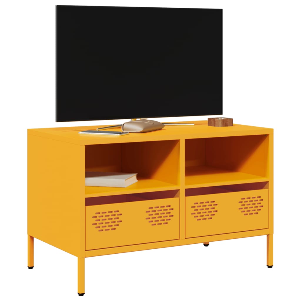 TV Cabinet Mustard Yellow 68x39x43,5 cm Cold-rolled Steel