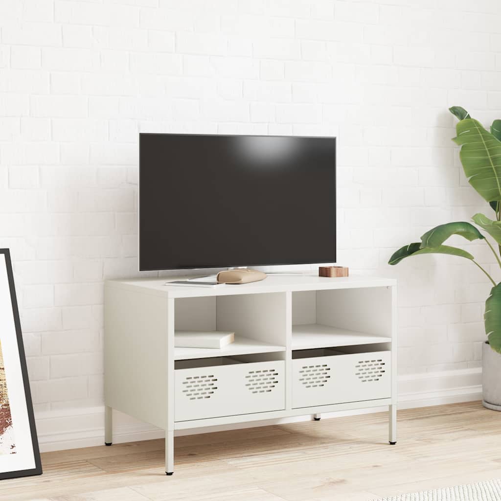TV Cabinet White 68x39x43,5 cm Cold-rolled Steel