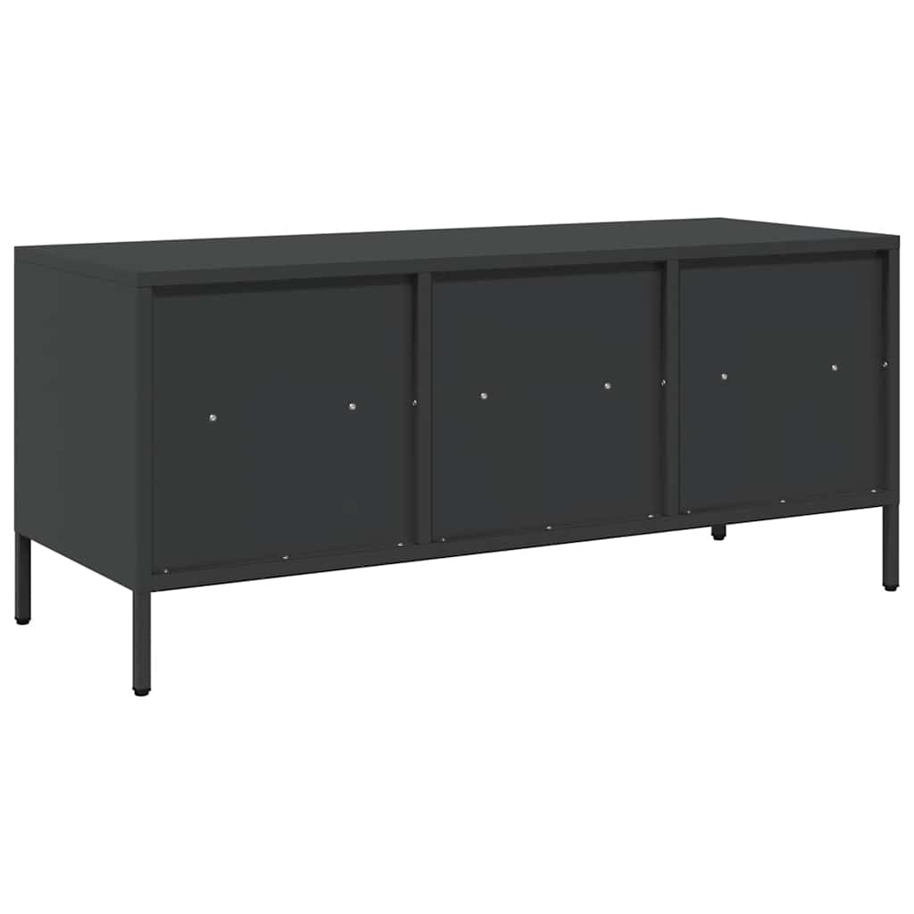 TV Cabinet Black 101,5x39x43,5 cm Cold-rolled Steel