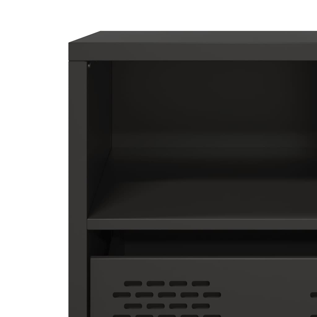 TV Cabinet Black 101,5x39x43,5 cm Cold-rolled Steel