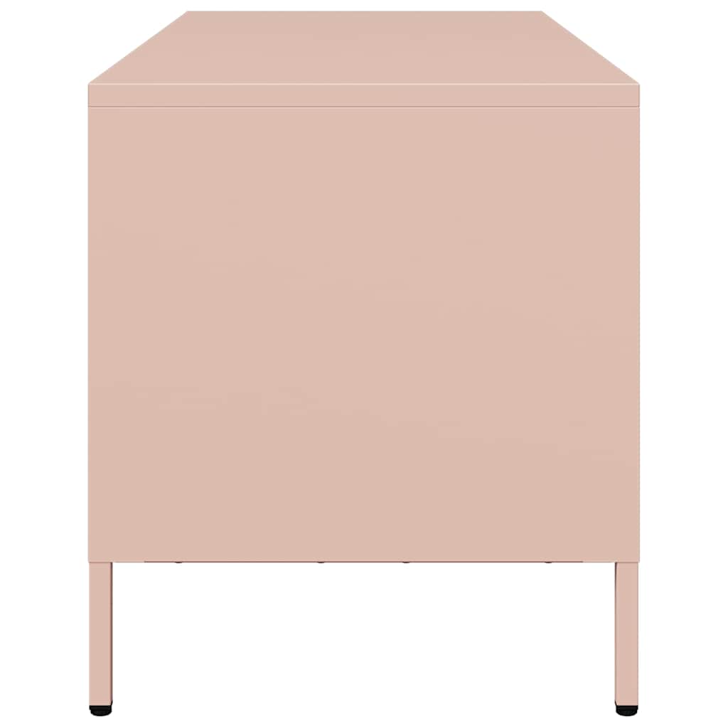 TV Cabinet Pink 101,5x39x43,5 cm Cold-rolled Steel