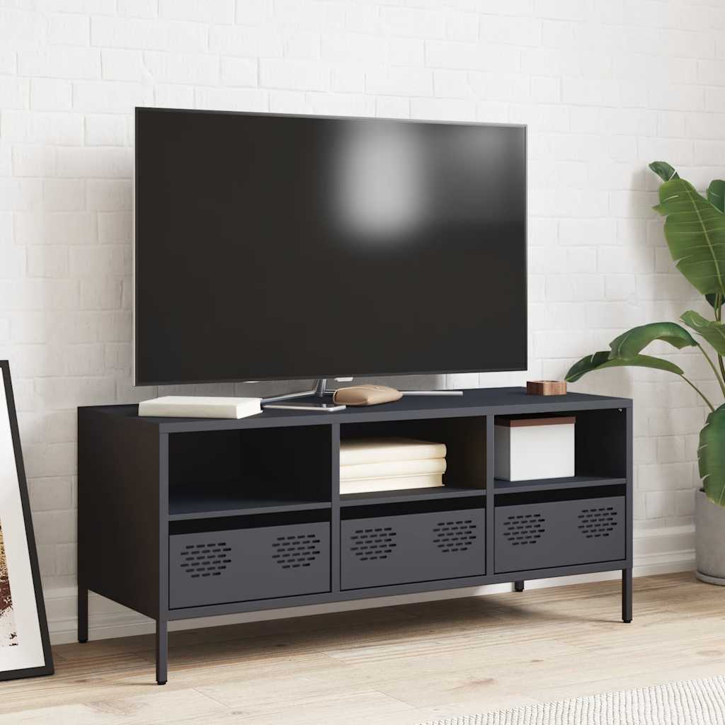 TV Cabinet Anthracite 101,5x39x43,5 cm Cold-rolled Steel